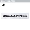 D6Exterior  Car Logo Emblem Badge Sticker Single Decal Personalized Auto Appearance Interior Exterior Tuning For Mercedes Benz SUV