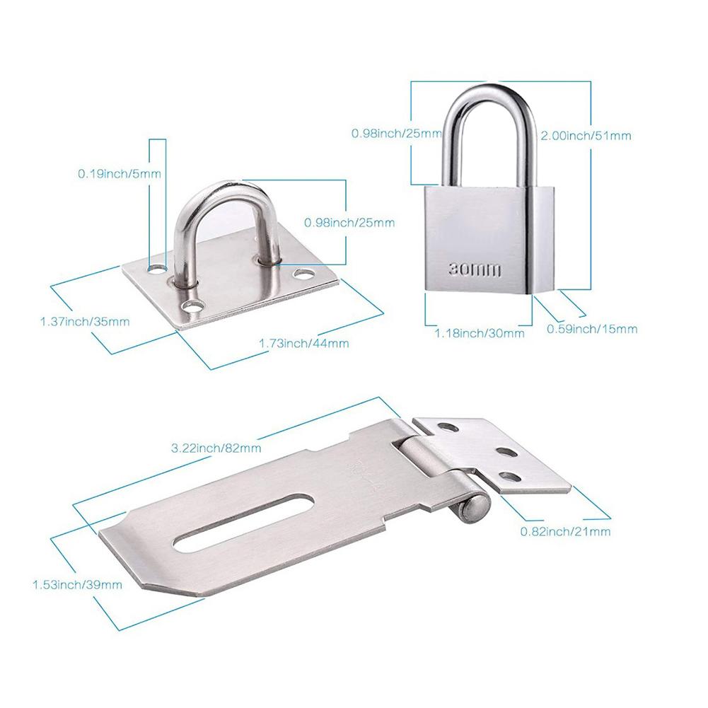 Zatrzask Kłódki Zasuwa Kłódki Klamra Kłódki Zasuwa Stal Nierdzewna Klamra Okucia Kąt 90 Stopni Kąt Prostego Kąta Zabezpieczenie Antykradzieżowe Klamra Zamek