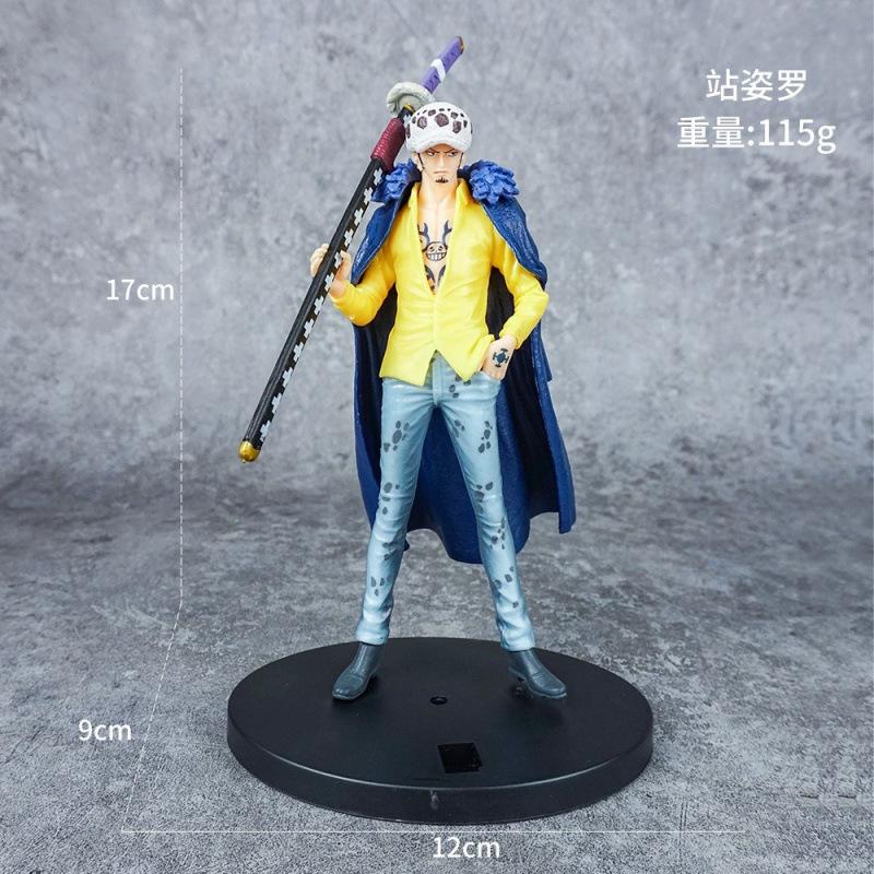 One Piece Action Figures Set Fire Fist Luffy Ace Sanji Battle Model Dolls PVC Zoro Sabo Ghost Three-Knife Collectible Toys