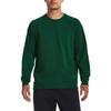 Under Armour Solid Color Cotton Knit Crew Neck Training Sweatshirt Men Sweatshirt Green 1379685-322