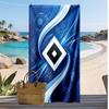 Hamburger SV Football Print Beach Towel, Large Soft Quick Dry Towel for Beach Camping Swimming
