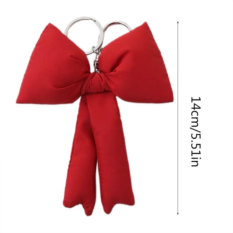 Delicate Bowknot Pendant Keychain Stylish Phone Anti-lost Lanyard Personalized Keyring Decoration for Bag Backpack Purse