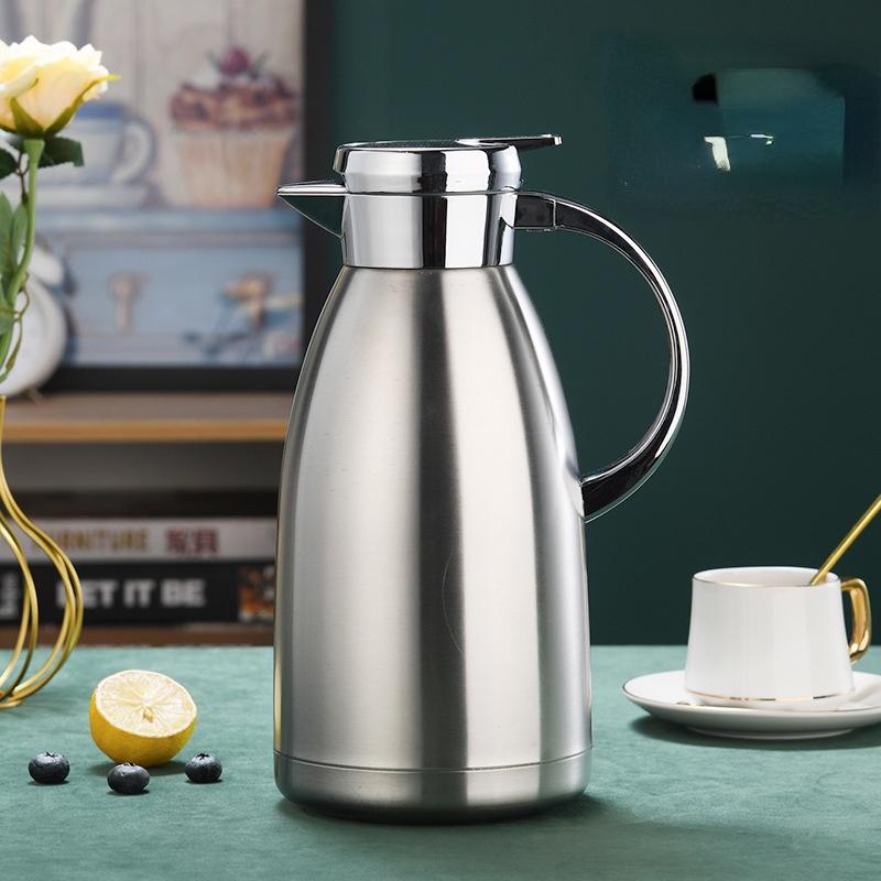 Insulation Pot 1.8L 2.3L Vacuum Stainless Steel Coffee Pot Milk Tea Jug Water Carafe Flask Thermal Thermos Bottles Sale
