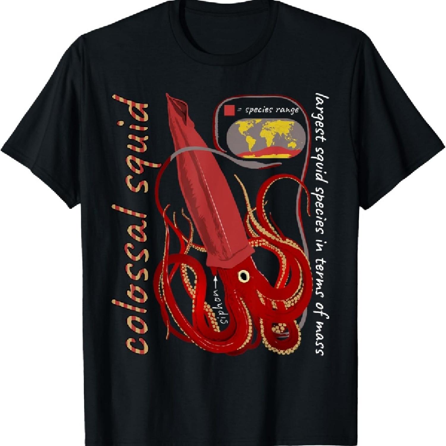 

Colossal Squid T-Shirt, Small, Black S