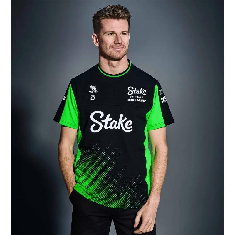 Baibao QIQI Stake 2025 Nico Hulkenberg Gabriel Bortoleto F1 Teamkleding T-shirt Heren Zomer Dames Korte Mouw Tops Shirts Kinderen 4XL