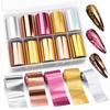 Laser Nail Stickers Gold Rose Gold Nail Art Stickers Professional Nail Decorations  Manicure DIY