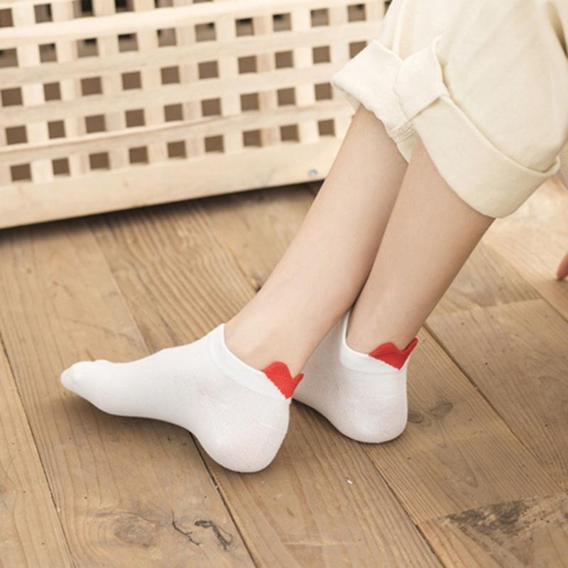 Heart Sock Low-cut Sock Short Sock For Women JK Sock Girl Sock for Women Student Sock Jk Stocking Anklet Sock White Sock