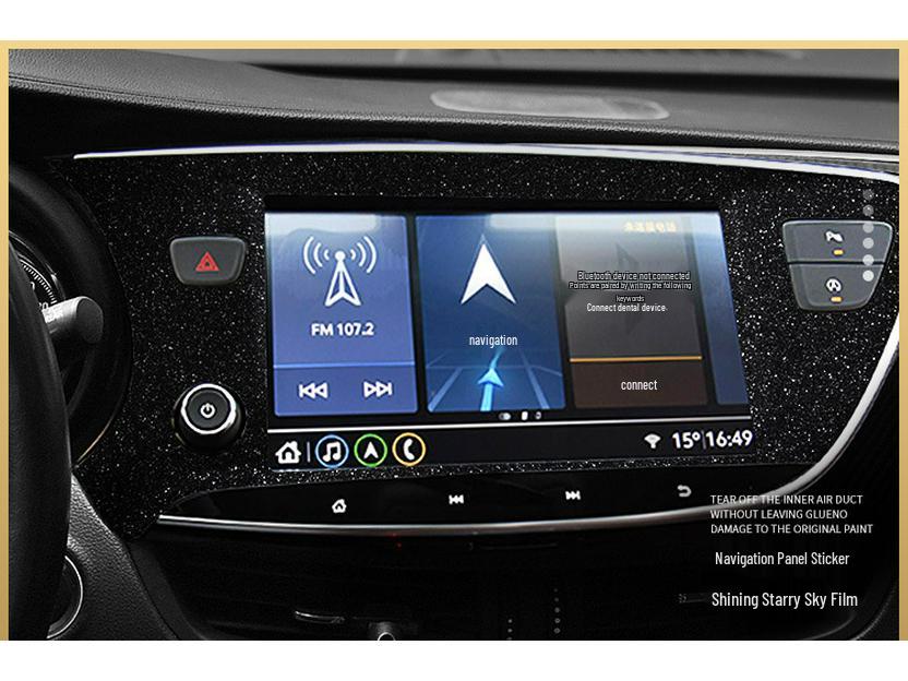Frosted Glitter Anti-Scratch Film for Buick Envision Console Decoration