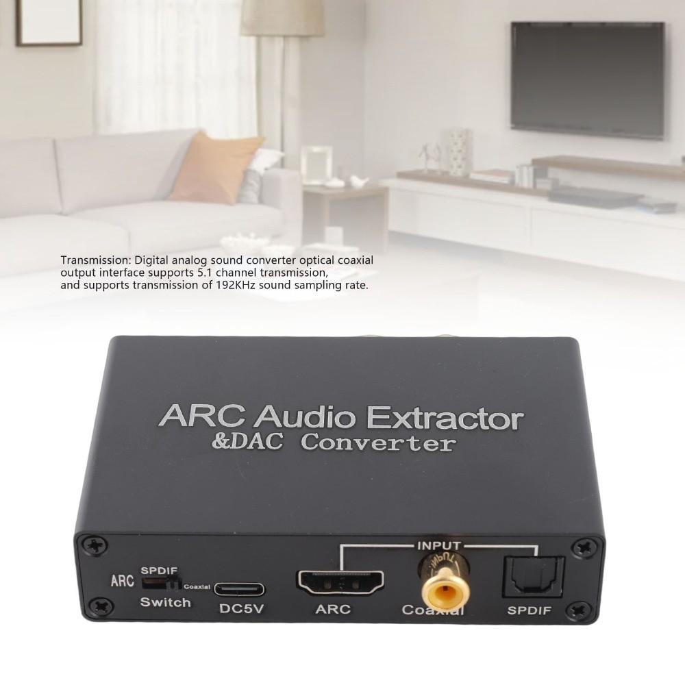 Supports ARC/ Optical/Coaxial Input Switching Digital Analog Sound Converter for PS4