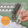 High-Value Push Clip-Ins: Student Binding & Organization Folder with Fixed Long Tail Paper Clip
