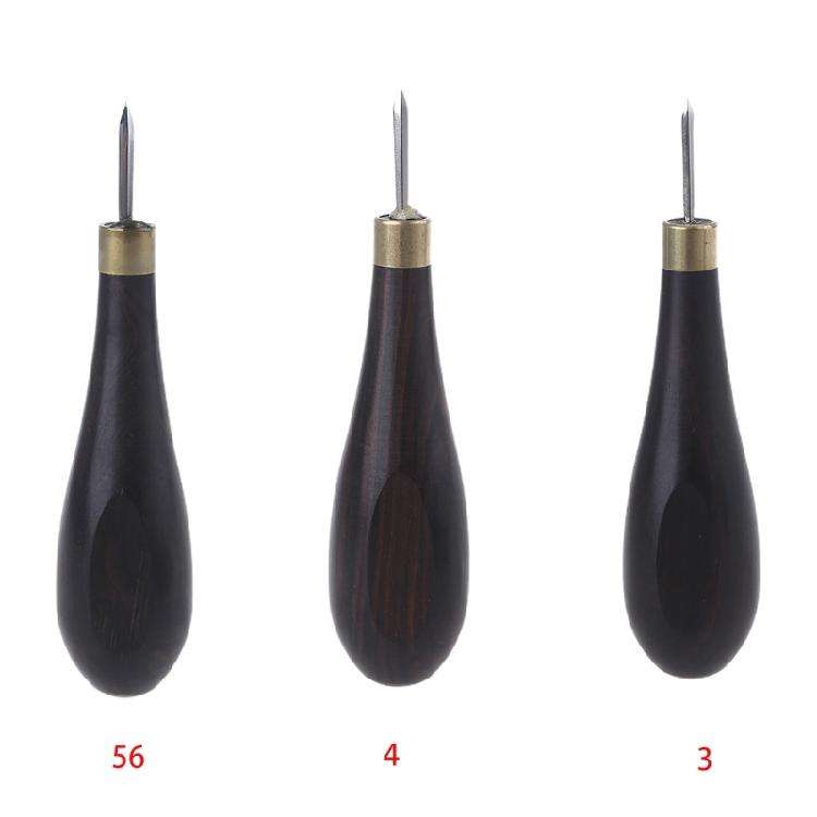 DIY Handmade Gourd Awl Spacing Leather Punch Tool for Handcraft Punching