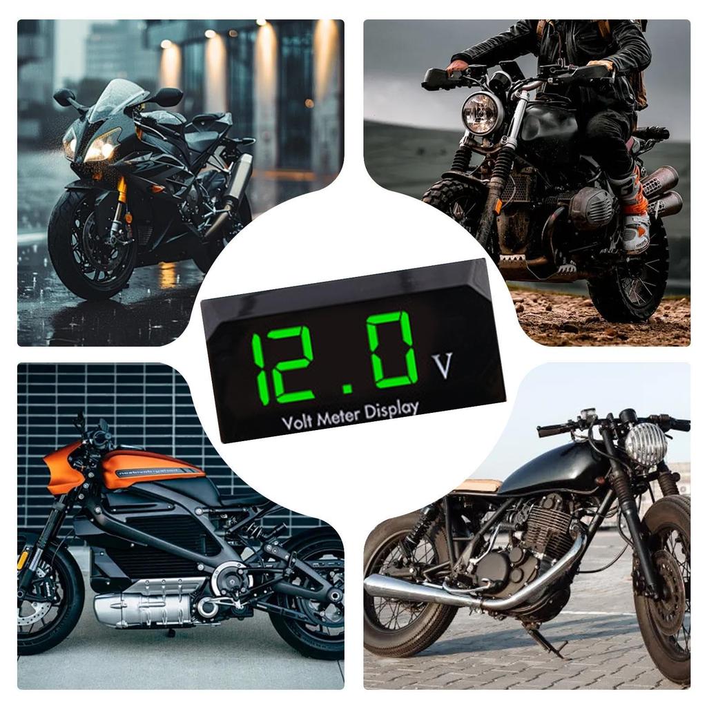 Auto Meter Voltmeter, Digital Voltmeter Gauge for Car | Digital Display Voltmeter Head Bracket