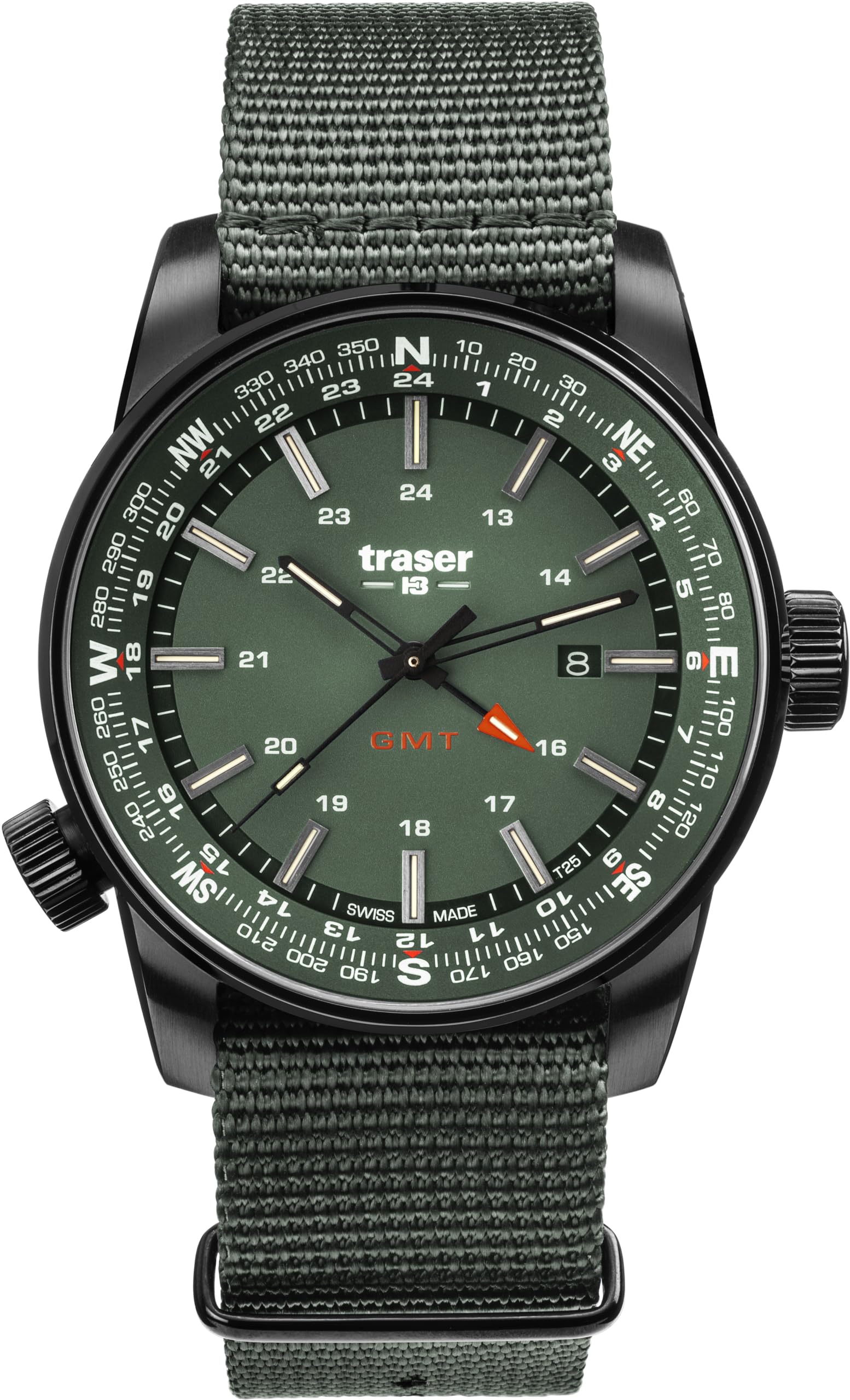 

Чоловічий годинник P68 Pathfinder GMT Green 109035 Green [Tracer]. зелений