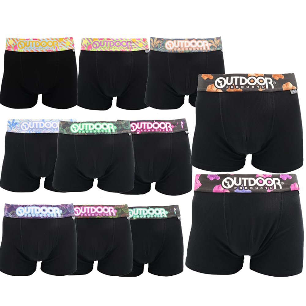 

Outdoor Products [Черный] OUTDOOR Черный Счастливый Мешок Трусы-боксеры, 5 штук (M)