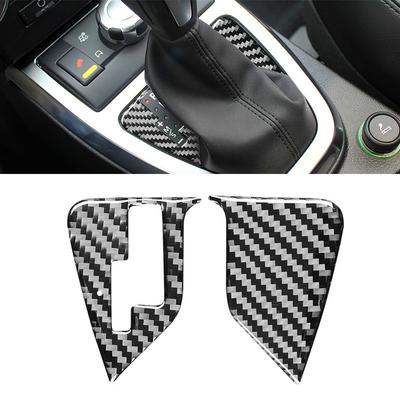 Gear Shift Panel Cover for Land Rover Freelander 2 2007-2012 Carbon Fiber Texture Center Console Shifter Frame Trim Strip Car Interior Accessories