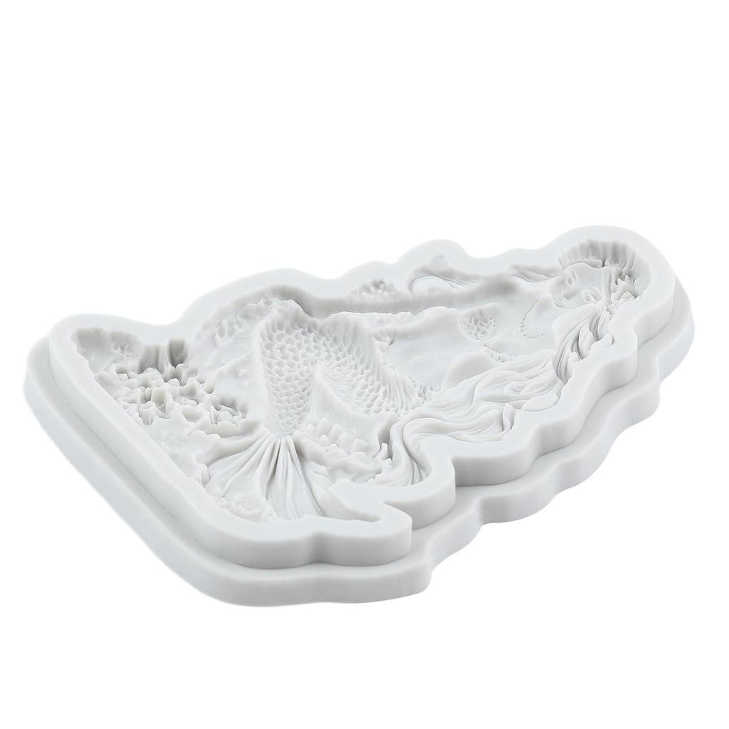 Stampi in Silicone a Forma di Sirena Stampo per Fondant a Forma di Sirena Strumenti per Decorare Torte Topper per Cupcake Stampo per Caramelle Cioccolato Gumpaste