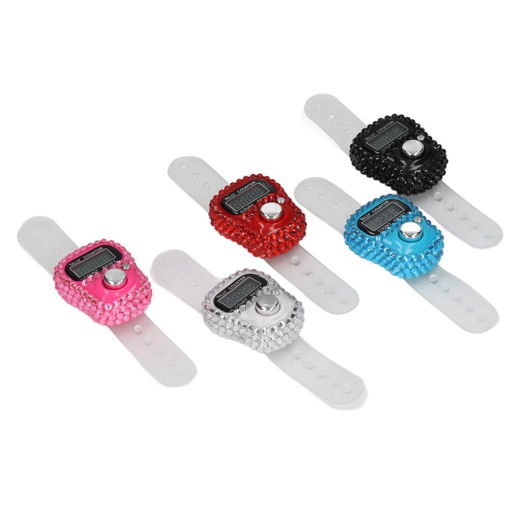 5Pcs Finger Counters Reset Knob Vivid Colors High Accuracy Auto Sleep Tally Counter for Sports Training Gym