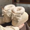 Women's Thick-Soled Non-Slip Cotton Slippers: Warm, Plush, Full-Heel Winter Footwear for Indoors
