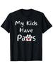 Fun Pet Lover T-Shirt My Paw Design Black Short Sleeve Perfect Gift for Dog And Cat Parents S-XXL Si