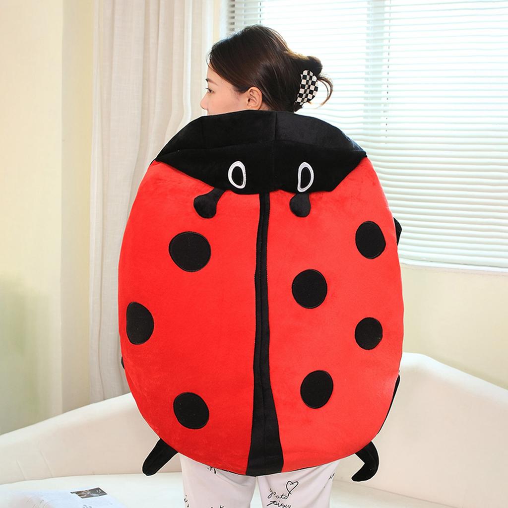 Wearable Ladybug Pillow Cute Warm Sleeping Wearable Plush Removable Oversized 60cm 23in Giant Wearable Ladybug Pillow