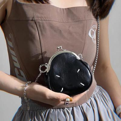 Mini sacs à bandoulière tendance pour femmes, en cuir PU, couleur unie, décontractés, avec chaîne
