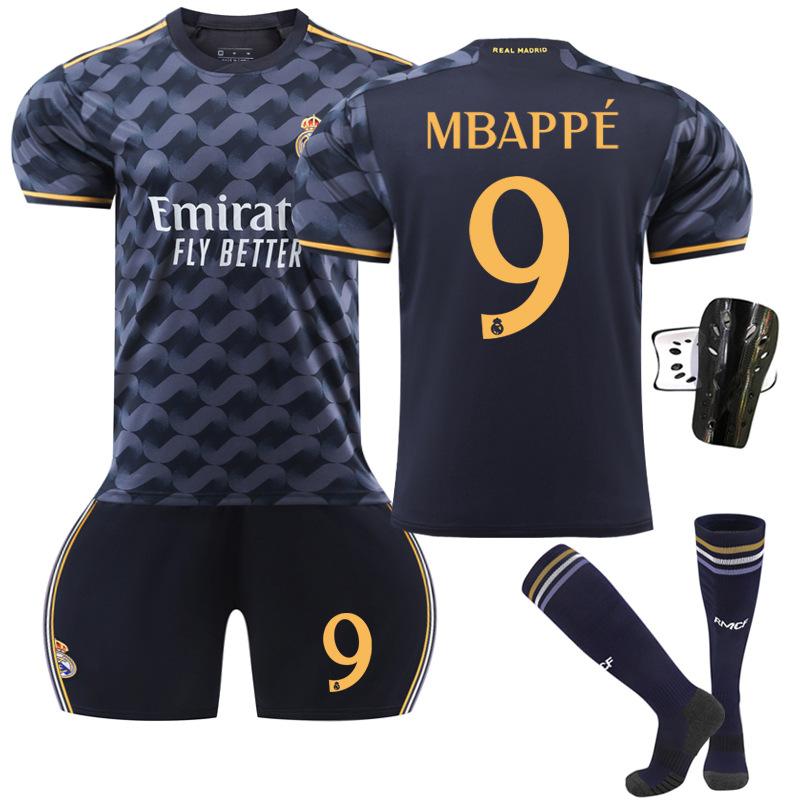 Real Madrid Away Adults and Children's Student Training Clothes Set Jersey Sportswear Men's and Women's Football Clothes La Liga
