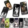 Cover for Apple iPhone 16 15 14 Plus 13 12 Mini 17 Pro Max + ProMax 16E Air 16+ 15+ Coque Phone Case Kitten Cat