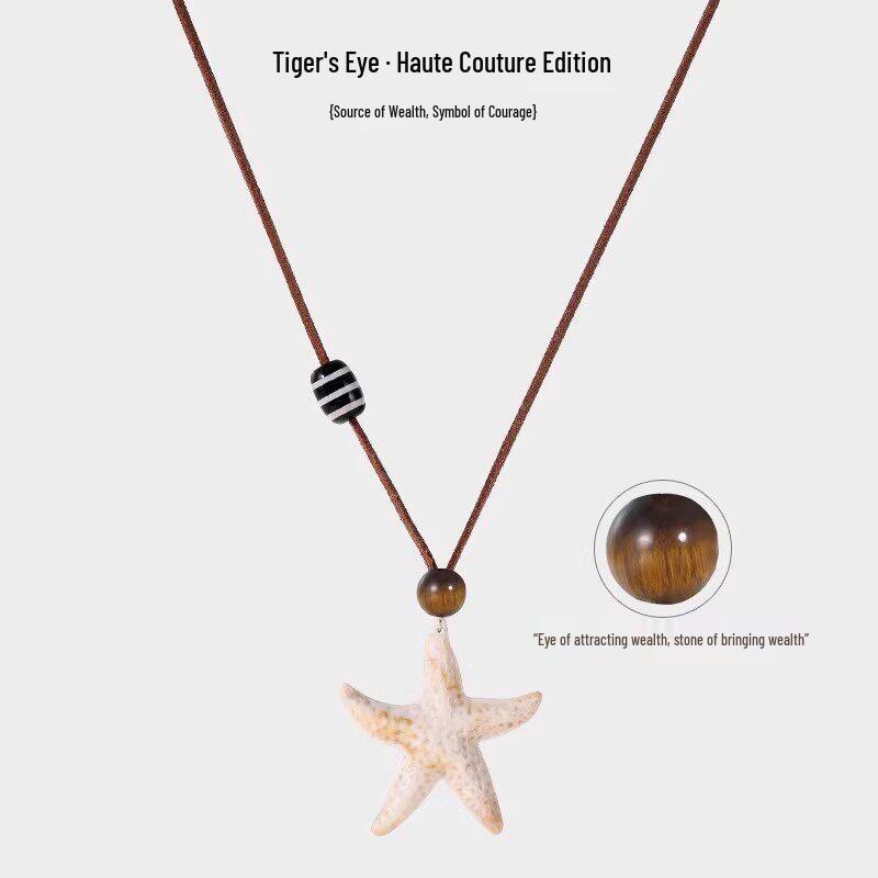 Starfish Patrick Adjustable Long Necklace - Women's Light Luxury Sweet & Spicy Sweater Chain