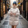 GMXIA Giacche e Cappotti da Donna Vintage Casual Tinta Unita Stampa Autunno Inverno Manica Lunga Collo Alto