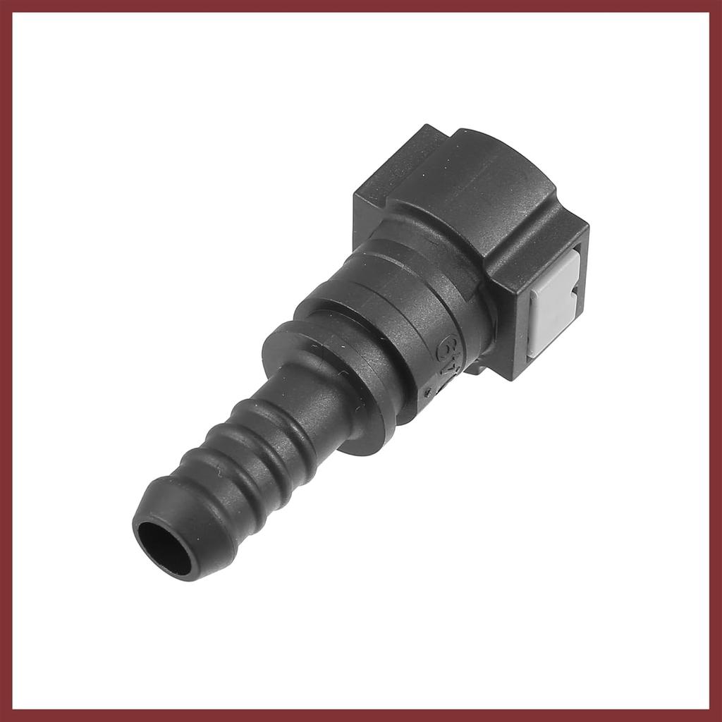 2pcs Fuel Line Quick Connect Straight Push-On Single Barb Adapter Connector for 3/8 to 3/8 Rubber Tubing Replace Parts