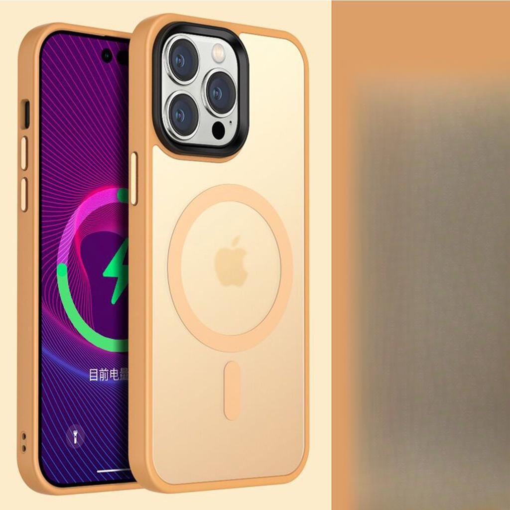 Anwendbar auf IPhone16ProMax Weiche Farbe Hautsensitiv Magnetische Saug Handyhülle Apple 15 Matte Schutzhülle X/XS Hartschale