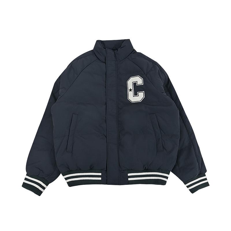 Converse Down Jackets Unisex Black Stand Collar Moderate Other UCJ090-023 M