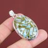 Copper Larimar Pendant Handmade Gemstone Pendant 925 Sterling Silver Pendant Top Quality Copper Larimar Jewelry Unique Pendant Gifts For Him