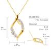 Lala Christie Diamond Drop 18K Gold Women's Necklace, 0.1ct, (lp51-0014-yg)