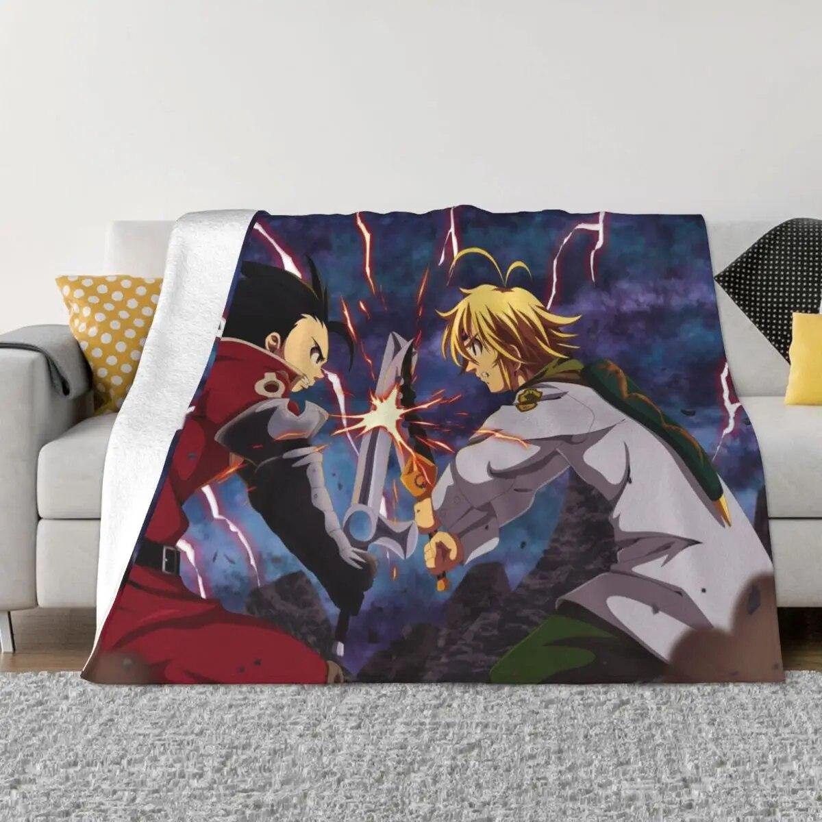 

Фланелевое одеяло Nanatsu no Taizai «Семь смертных грехов», аниме Ban Meliodas, одеяло для домашнего коврика