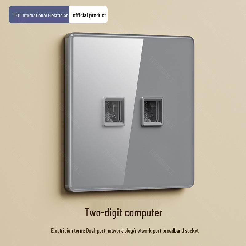 Mijia Smart Voice-Control Gray Glass Wireless Light Switch with Bluetooth