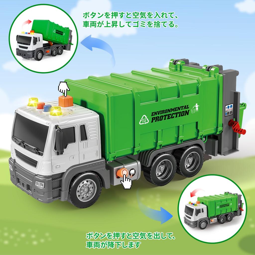 Garbage Truck, Garbage Truck, Toy Truck, Working Car, Children's Toy, Parent-child Play, Pretend Play, Construction Vehicle, Construction Car, Work,