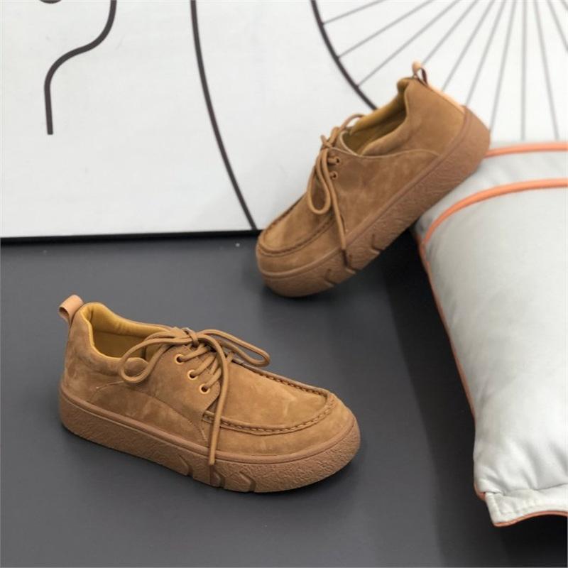 

New casual shoes platform sneakers trendy shoes comfortable breathable board shoes dnh 38 верблюд