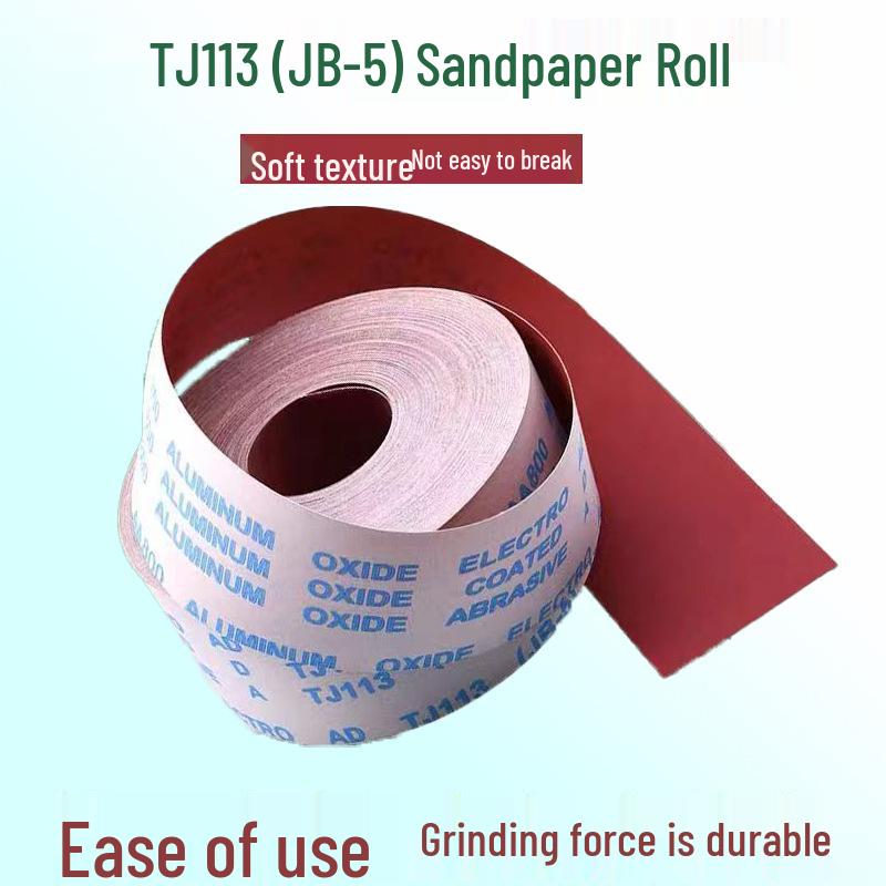 4-inch Hand-Tear Sandpaper Roll for Woodworking and Metal Polishing TJ113