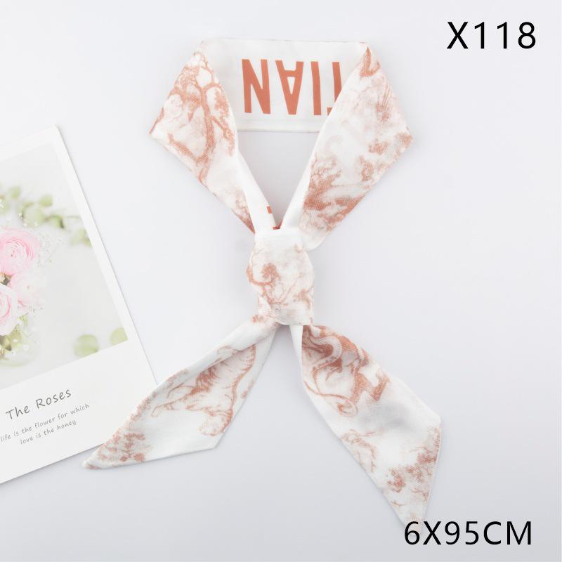 Versatile Vintage Silk Scarf: Hair Tie, Headband, Bag Accessory