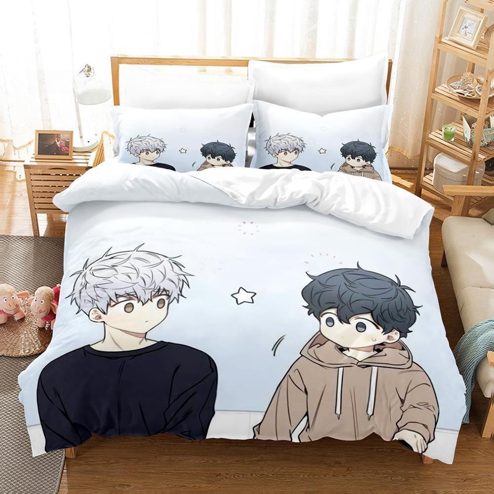 

Comforter New Cherry Blossoms After Winter Bedding Set Single Twin Full Queen King Size Bed Set Adult Kid Bedroom S Anime Comforter (quilt)-EU Single(135*200cm)3pcs