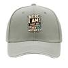 Bold Sarcastic Wish Quote Typography Sandwich Baseball Cap Sun Cap Outdoor Workouts Hat