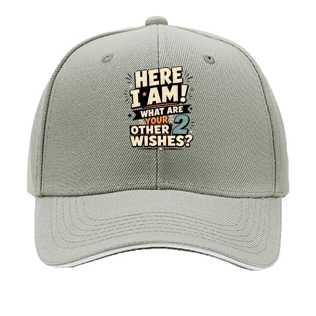 Bold Sarcastic Wish Quote Typography Sandwich Baseball Cap Sun Cap Outdoor Workouts Hat