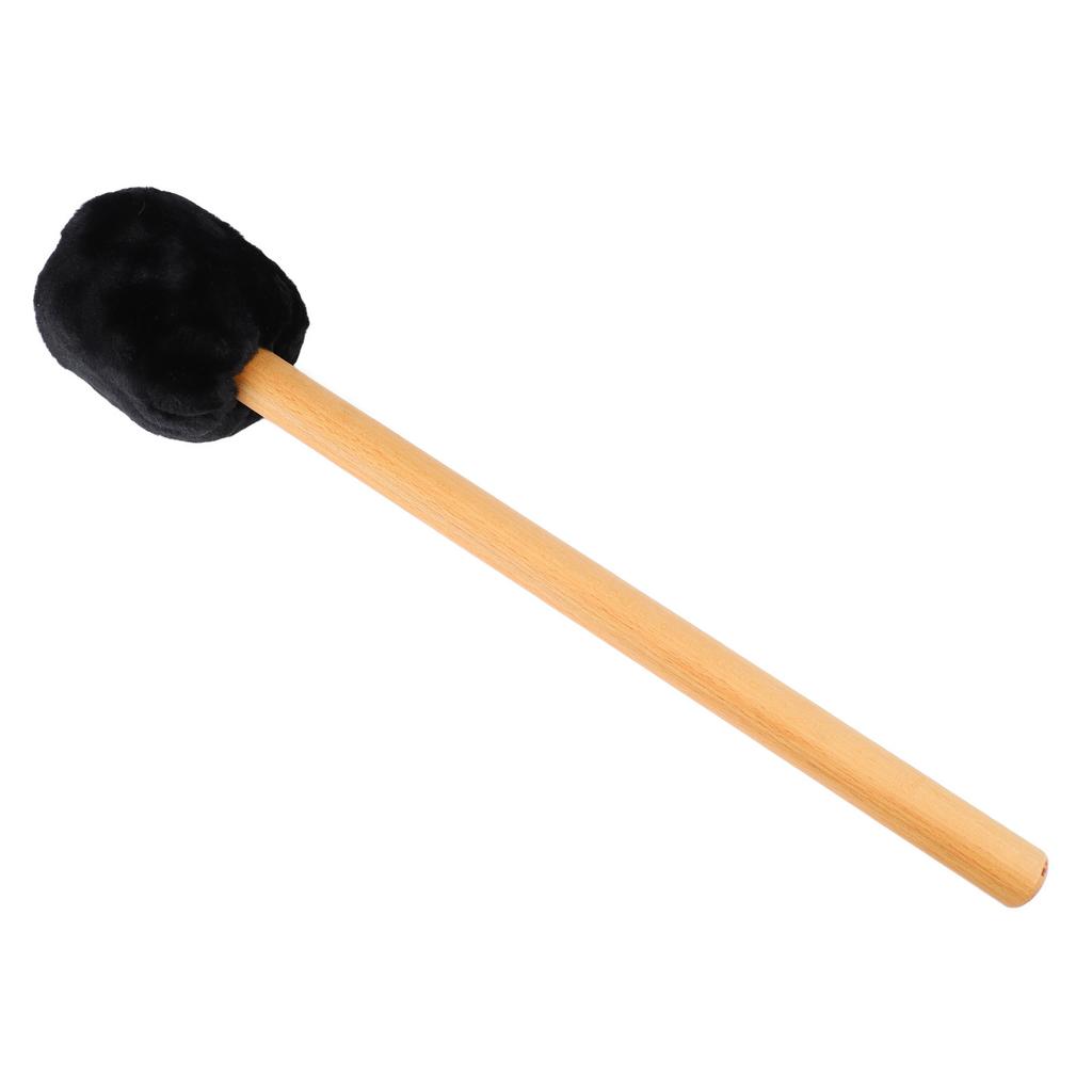 Drum Mallet Soft Felt Head Drumstick with Long Handle for Xylophone Timpani Beater Black