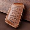 Genuine Leather Auto Key Fob Remote Case Cover Fit For Cadillac Escalade Ct4 Ct4-V Ct5 Xts Ct6 C8 Auto Accessories