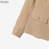 ZANZEA Women Long Sleeve Blouse and Long Pants Casual Two Piece Suit Sets