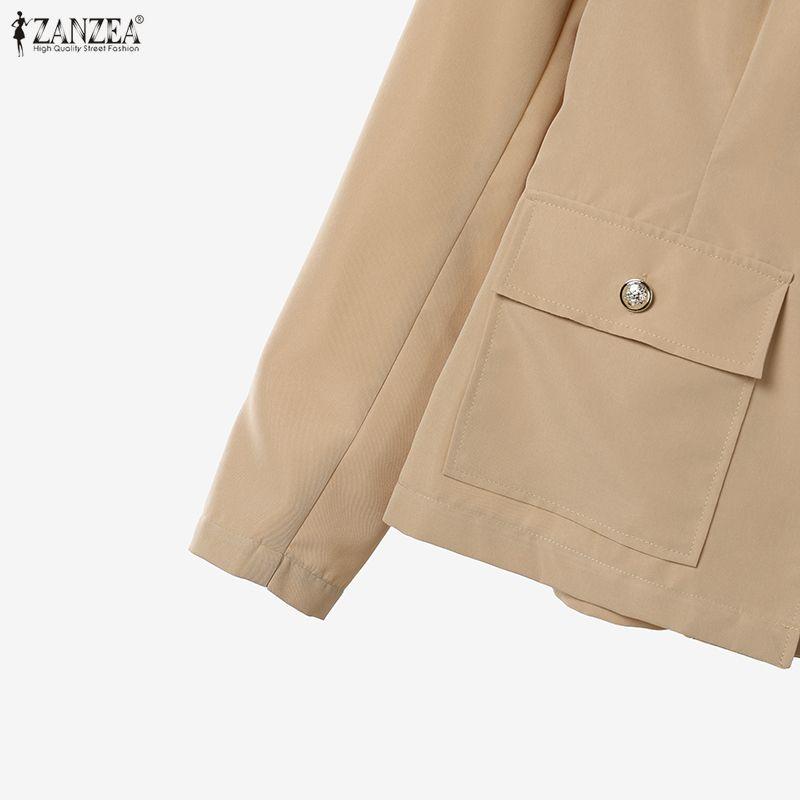 ZANZEA Women Long Sleeve Blouse and Long Pants Casual Two Piece Suit Sets