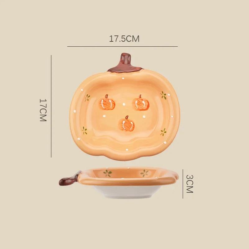 Kreative Süße Niedliche Keramikteller Haushalt Obst Dessertteller Köstlicher Salat Pasta Speiseteller Mode Exquisites Geschirr