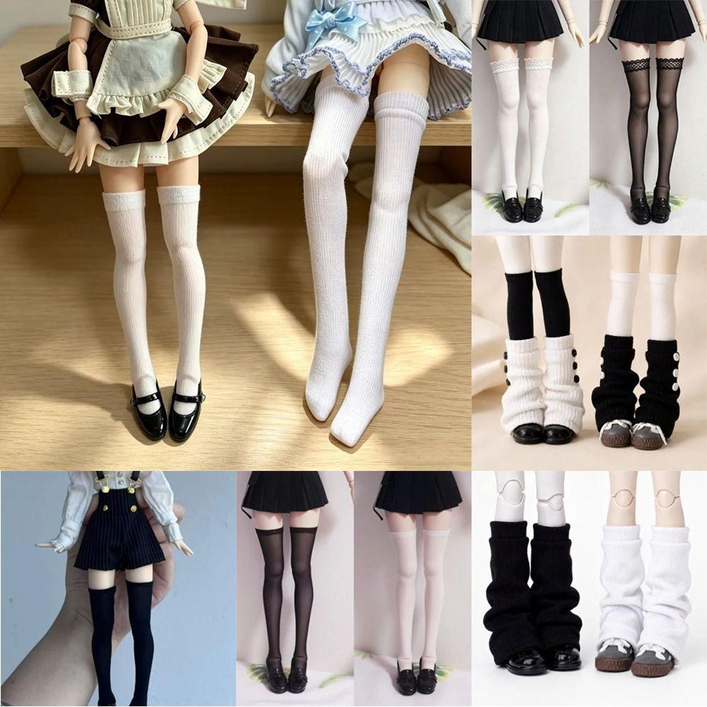 1Pair Stretch Textile BJD Thigh Socks Doll Stockings for OB22 OB24 Azone Blythe Doll For BJD Dolls