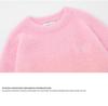 Men's High-End Gradient Color Sweater - Velvet, Round Neck, Long Sleeve Knit Pullover for Autumn/Winter.
